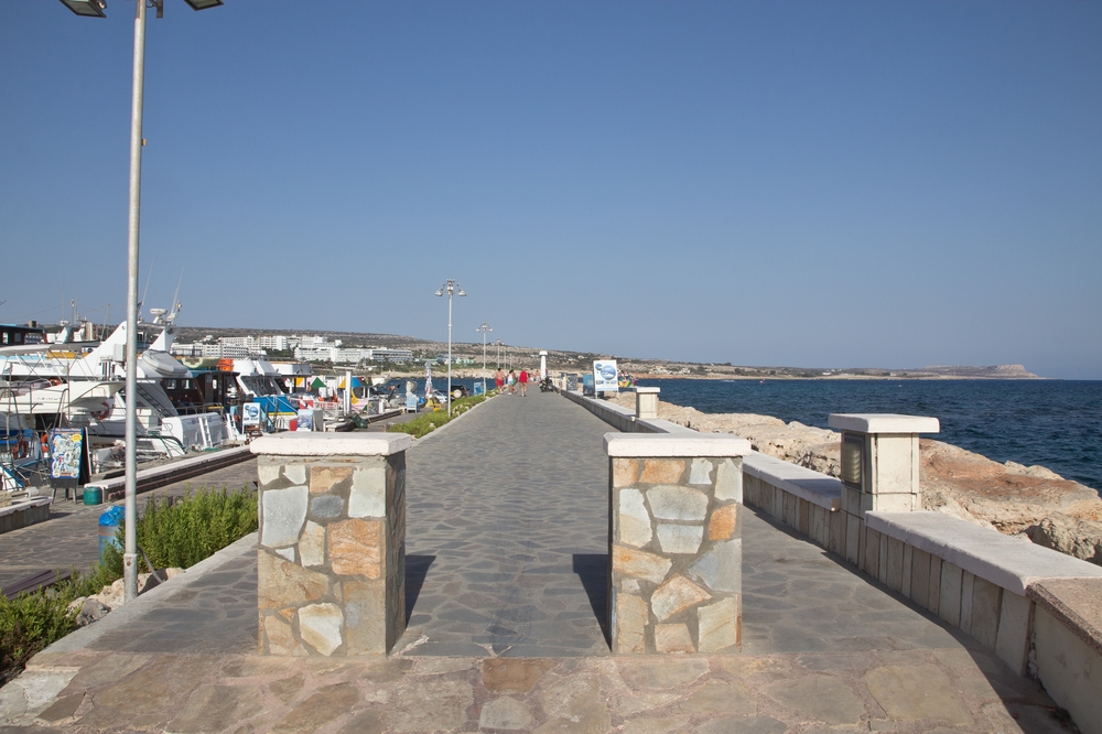 Zypern Agia Napa Zugang zur Strandpromenade